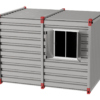 Прозорец с капак 850x750 мм с пластмасова рамка